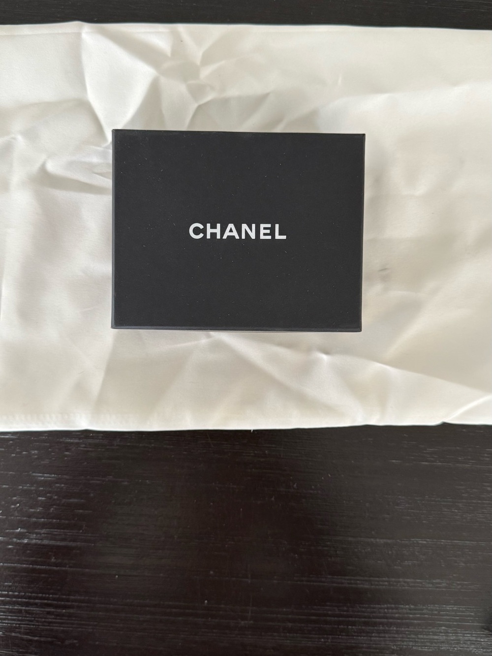CHANEL Black Jewlery Presentation Box with White Logo